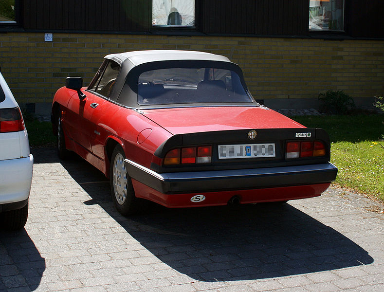 alfa romeo spider aerodinamica